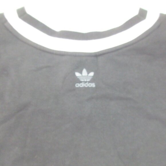 adidas Sweatshirt Womens Medium Black Lined Fleece Long Sleeve Adibreak V Neck‎ - Picture 4 of 12
